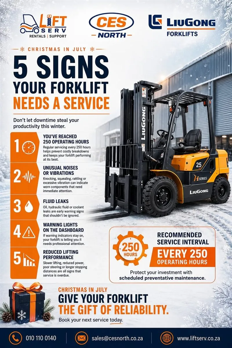 Five signs your forklift needs a service