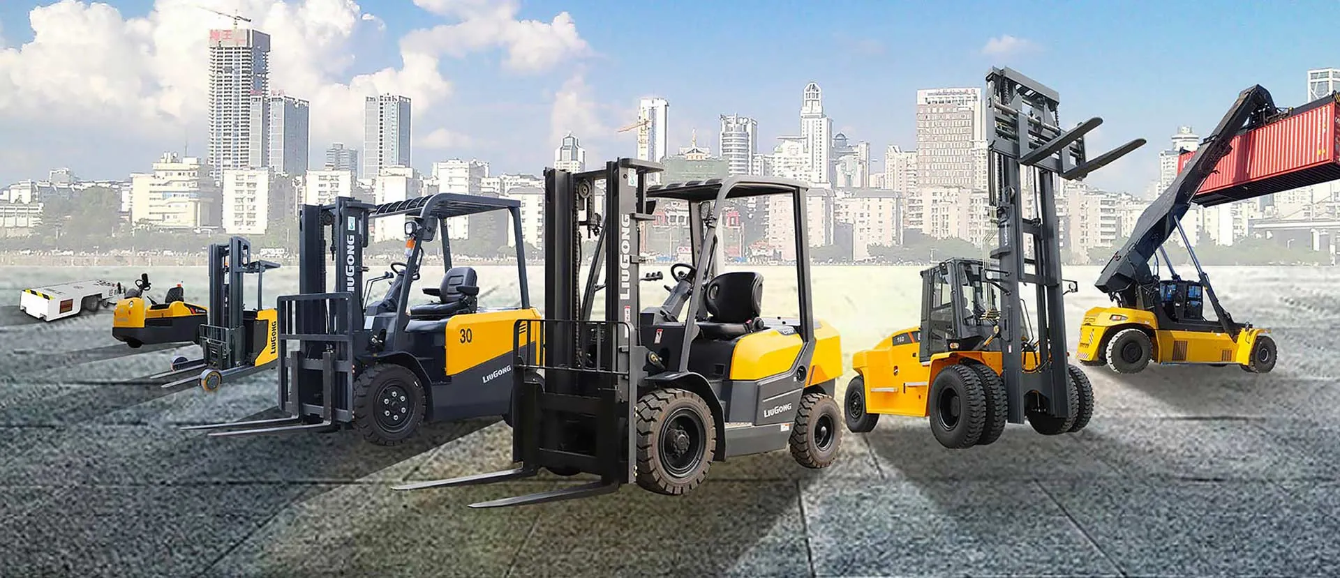 LiftServ forklift fleet in a warehouse
