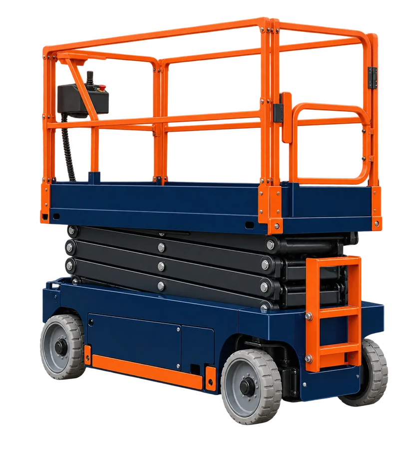 Electric scissor lift illustration